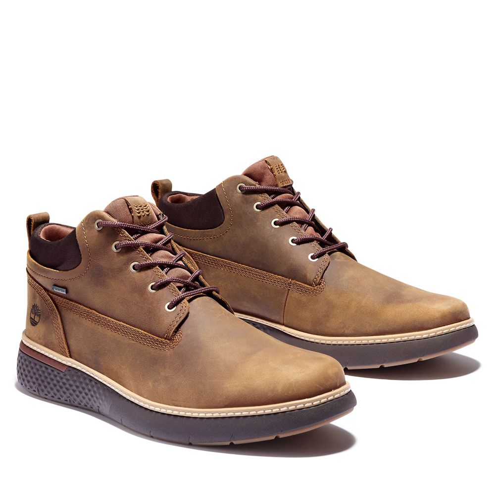 Botas de Seguridad Timberland Hombre Cross Mark Waterproof With Gore-Tex Fabric Marrones - Chile PMD